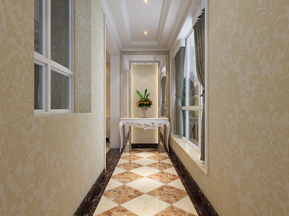 正定墅洋居禮245平米三室兩廳四衛(wèi)歐式風(fēng)格裝修效果圖