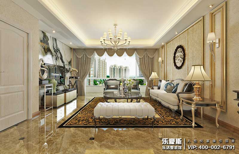 正定墅洋居禮別墅360㎡中式裝修效果圖