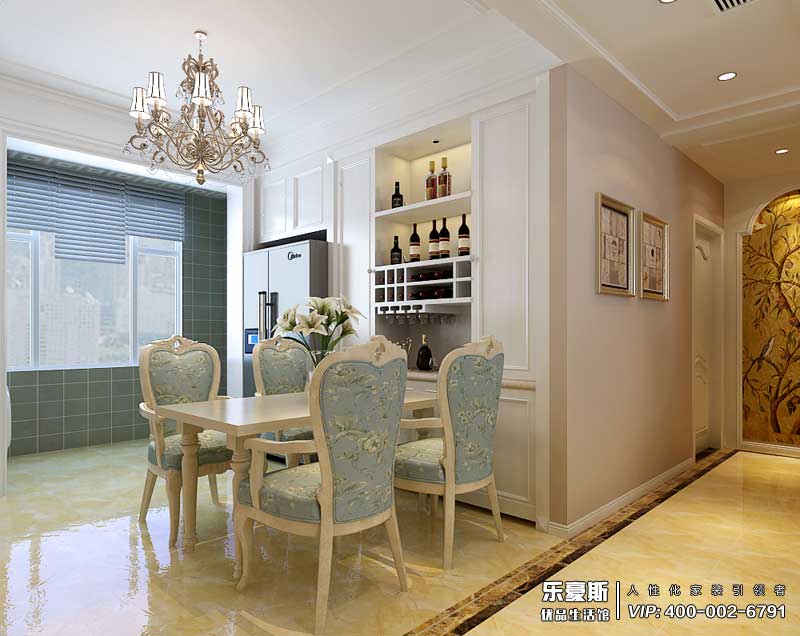 保利花園130平米簡(jiǎn)歐風(fēng)格裝修效果圖