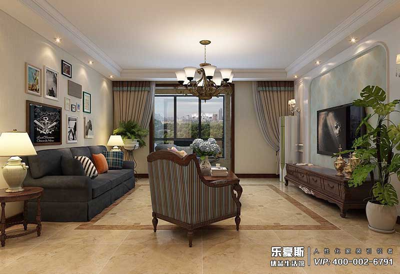 領事郡178平米美式風格裝修效果圖