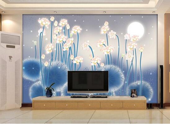 中式裝修電視墻壁紙?jiān)趺催x
