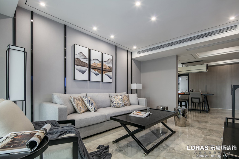 正定御河上院251平米客廳裝修效果圖