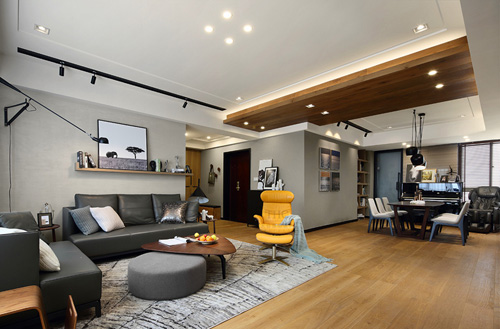 御河上院三室兩廳現(xiàn)代簡約裝修效果圖