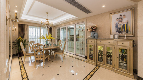 御河上院三室兩廳歐式裝修效果圖