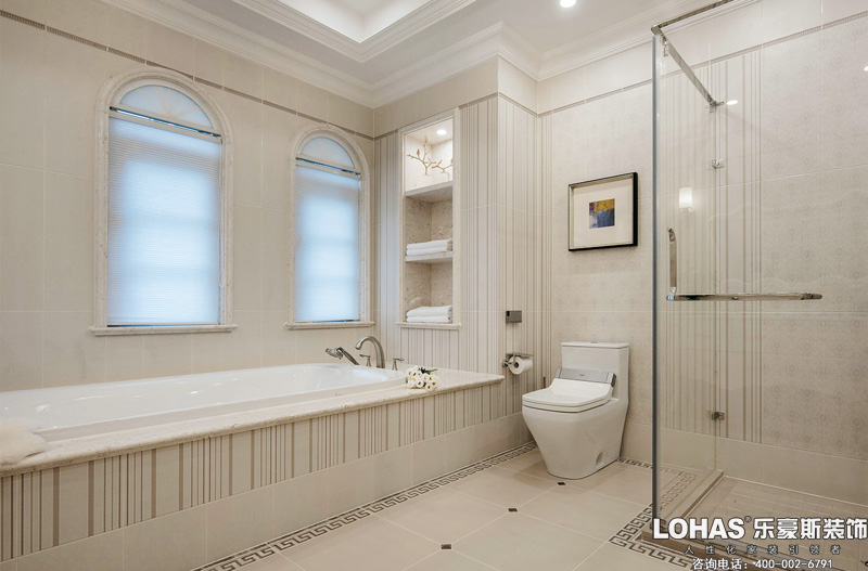 御河上院三室兩廳歐式風格裝修效果圖