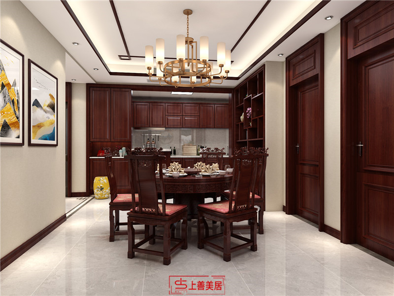 元氏水韻嘉誠160平米中式