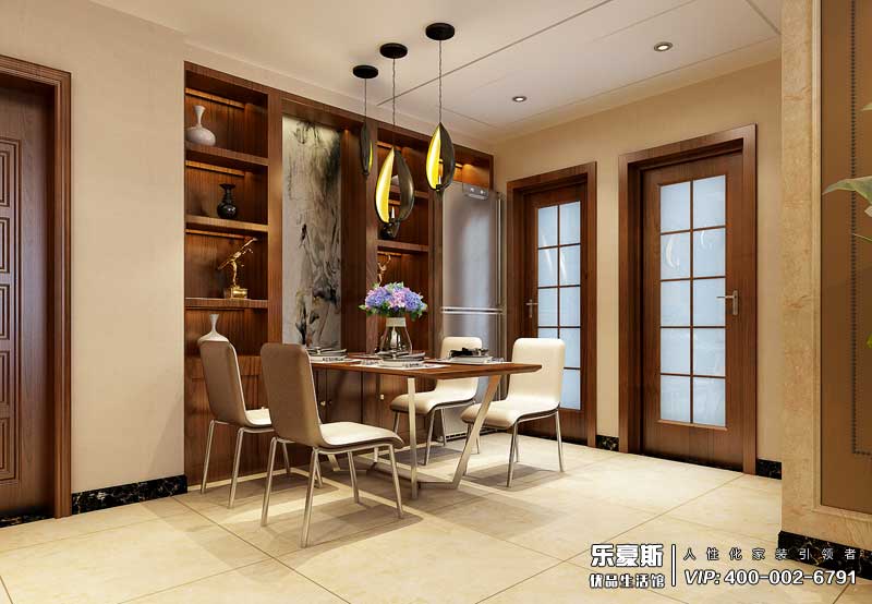 啟銳園104平米美式風(fēng)格裝修效果圖