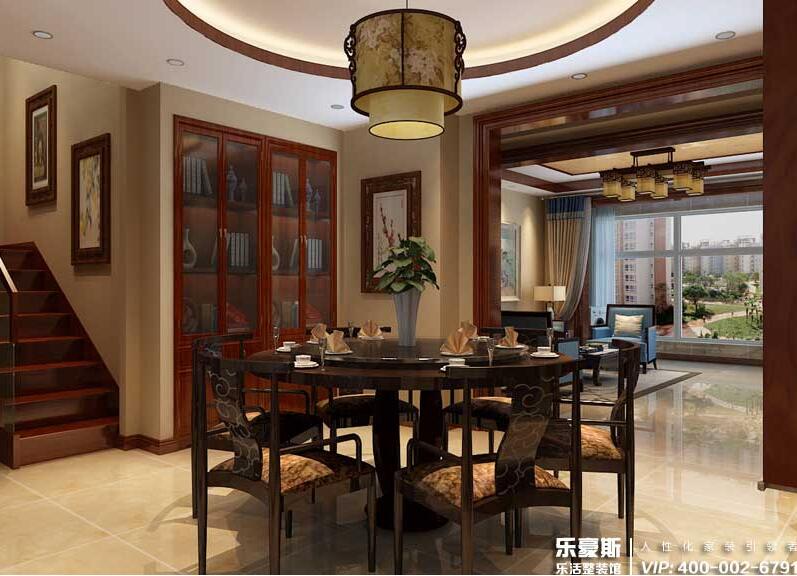 大吾川林溪語墅中式風(fēng)格別墅裝修效果圖