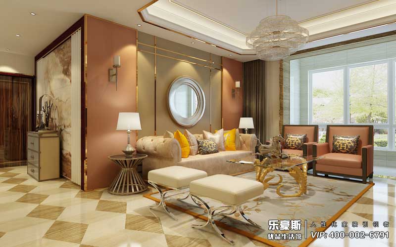 星湖國際花園后奢風格餐廳裝修效果圖