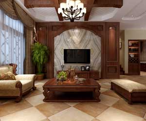 中儲七星公館美式風格裝修效果圖，小美的別致情懷