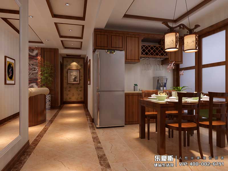 天山銀河廣場新中式風(fēng)格裝修效果圖