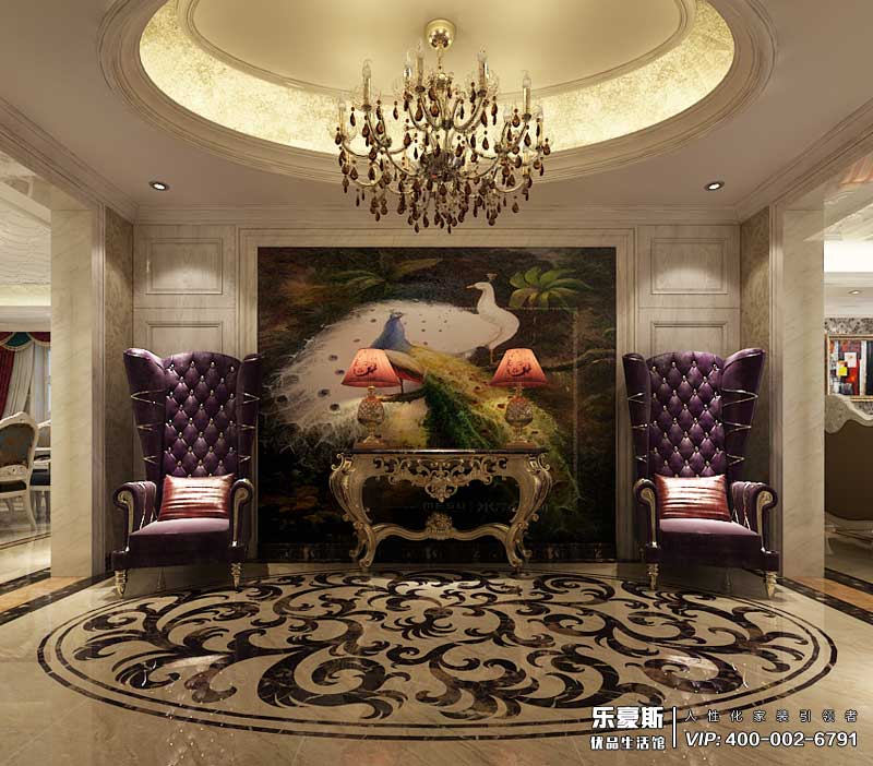 恒大華府320平米新古典風格裝修效果圖