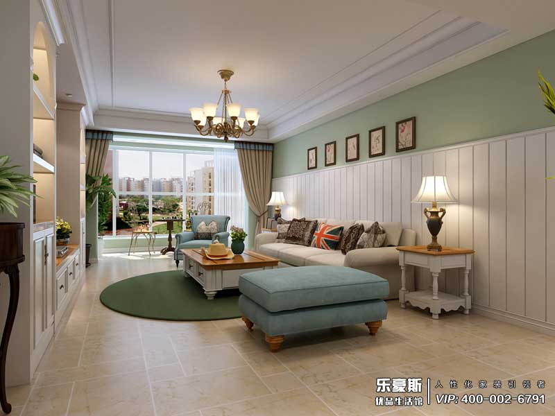 林蔭大院美式風(fēng)格裝修效果圖