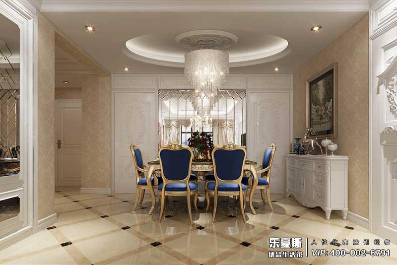 東勝紫御公園廣場法式風格裝修效果圖