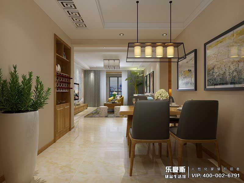 玫瑰灣新中式風格裝修效果圖