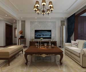 恒潤時代廣場美式風格裝修效果圖