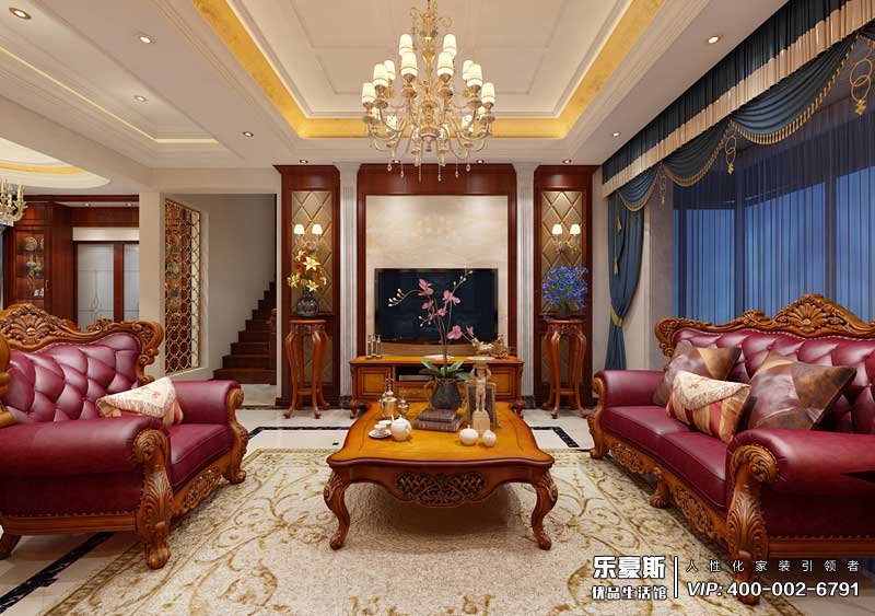 碧桂園240平米歐式風格裝修效果圖