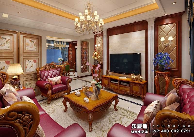 碧桂園240平米歐式風格裝修效果圖