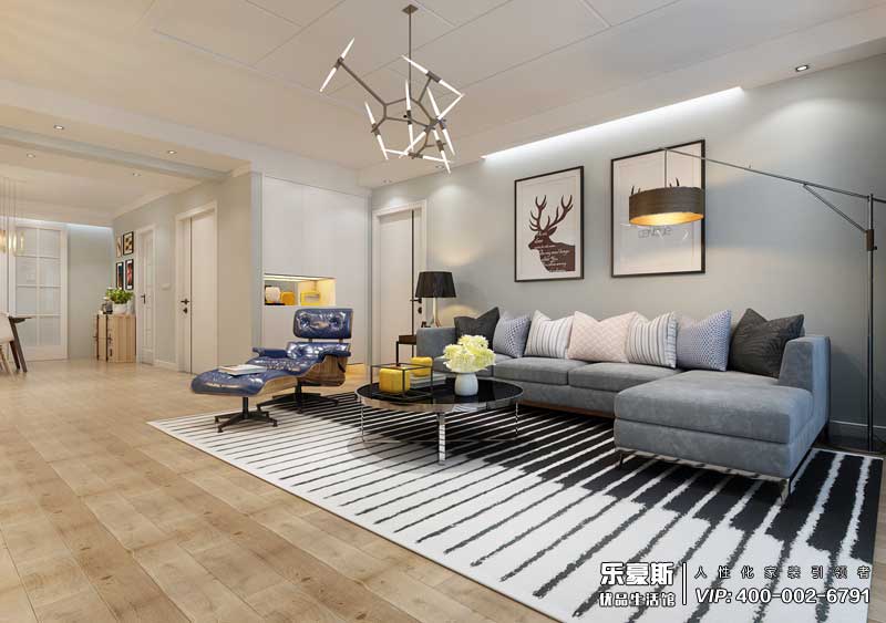 藍(lán)山國(guó)際北歐風(fēng)格裝修效果圖