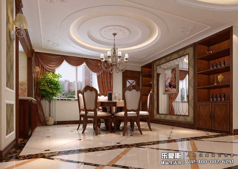 盛邦218平米美式風格別墅裝修效果圖