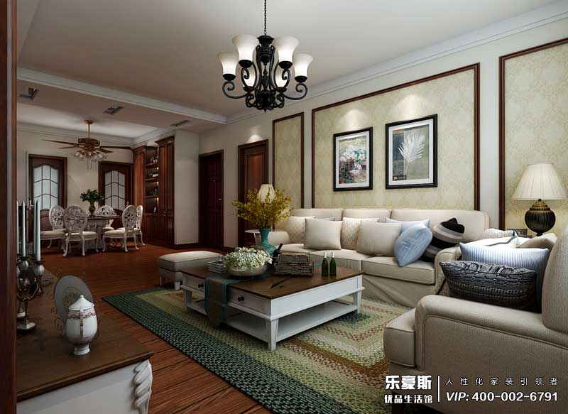 恒潤(rùn)時(shí)代廣場(chǎng)美式風(fēng)格裝修效果圖