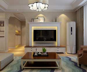 旅投福美十號院三室兩廳簡歐風(fēng)格裝修效果圖