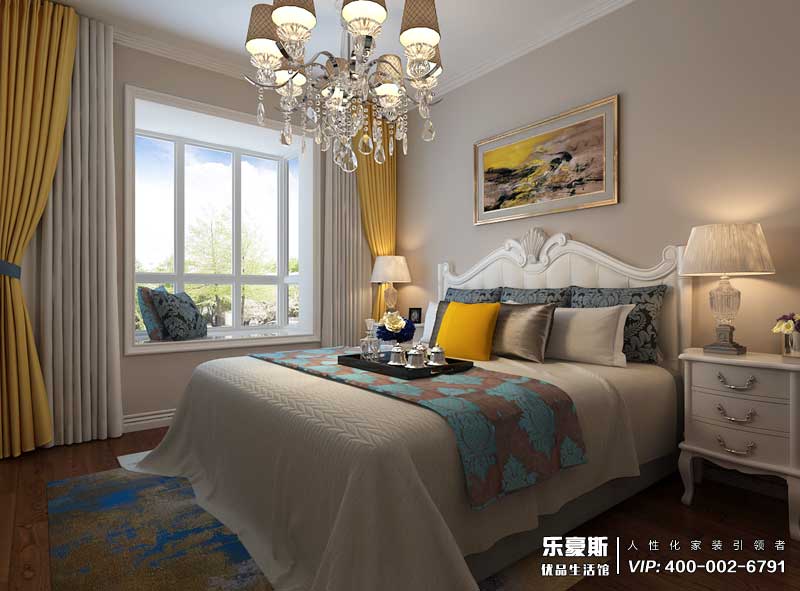 林蔭大院美式風格裝修效果圖