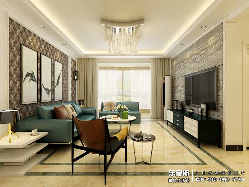 樂(lè)嘉名苑227平米躍層裝修效果圖