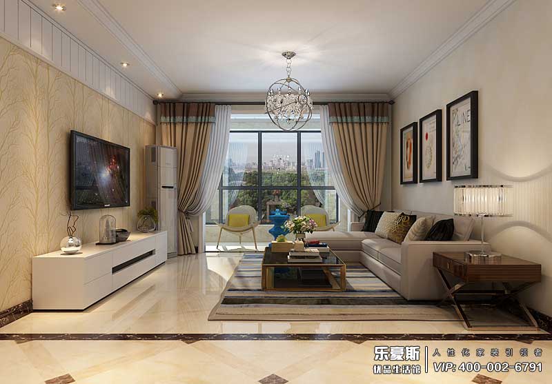 學府名城現代風格裝修效果圖