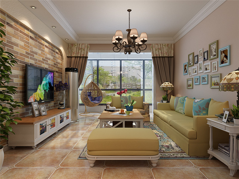 盛邦大都會/田園風格/96㎡