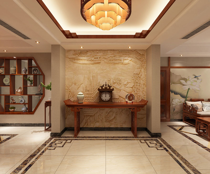 瀚唐小區(qū)/200㎡/中式風(fēng)格