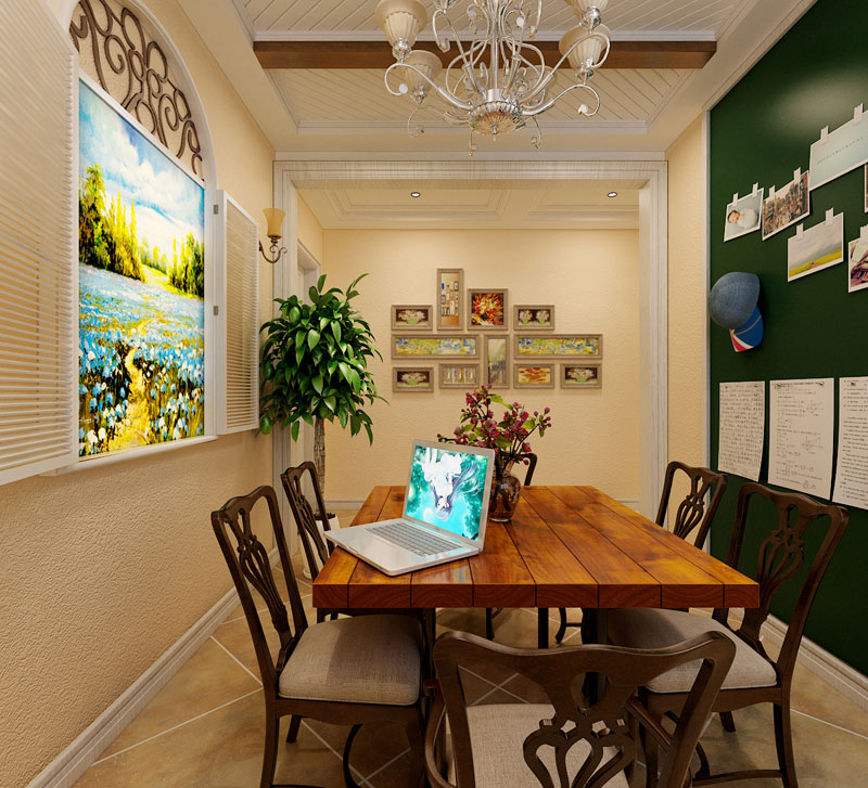 上東區(qū)98平米兩室一廳田園風(fēng)格