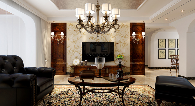 上東紅郡170平米三室兩廳兩衛(wèi)美式風(fēng)格 上東紅郡170平米三室兩廳兩衛(wèi)美式風(fēng)格