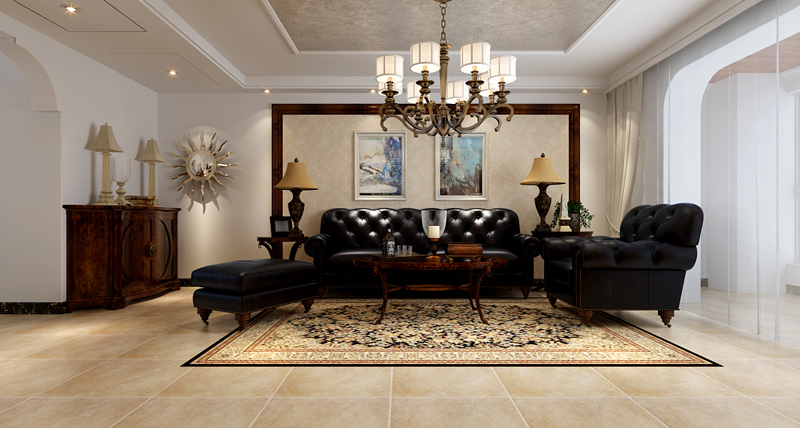 上東紅郡170平米三室兩廳兩衛(wèi)美式風(fēng)格 上東紅郡170平米三室兩廳兩衛(wèi)美式風(fēng)格