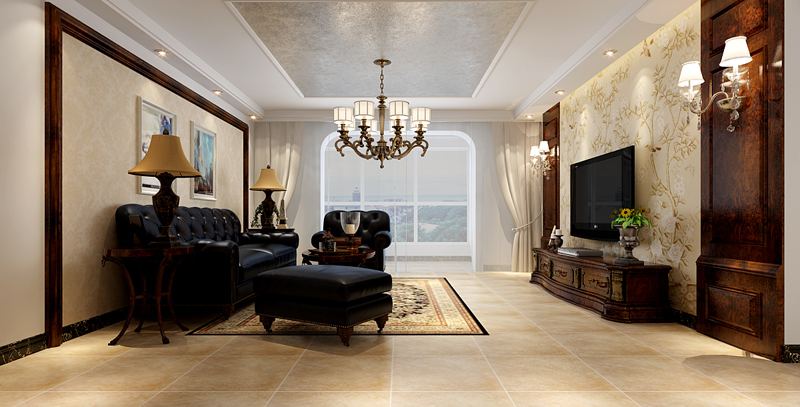 上東紅郡170平米三室兩廳兩衛(wèi)美式風(fēng)格 上東紅郡170平米三室兩廳兩衛(wèi)美式風(fēng)格