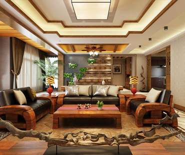 七十九號(hào)院小區(qū)148平米三室兩廳新中風(fēng)格