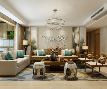 玫瑰灣/140㎡/新中式