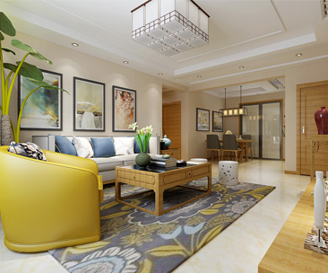 啟銳園三室兩廳135㎡新中式風(fēng)格