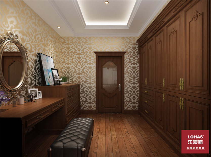 秦皇半島200平美式風(fēng)格裝修案例