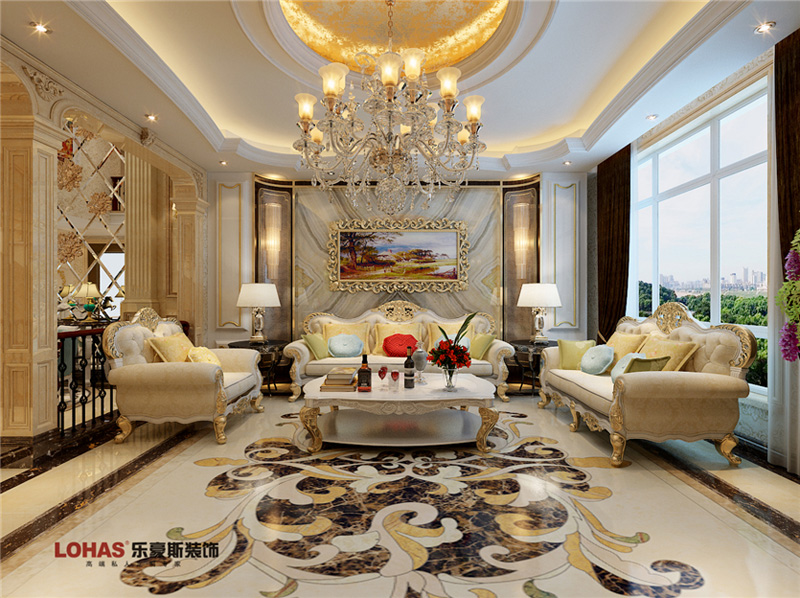 紅石原著別墅歐式風格修效果圖