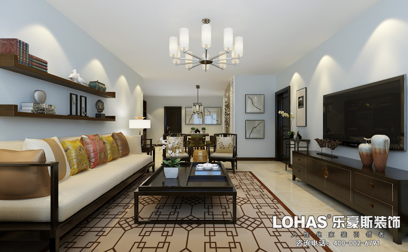 天下玉苑四室兩廳165平米新中式