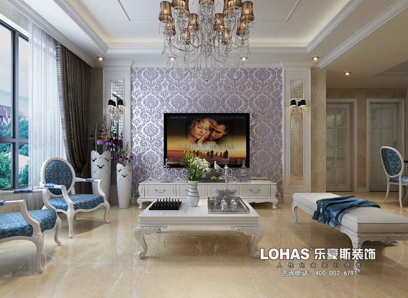 啟銳園118平米兩室兩廳歐式風(fēng)格