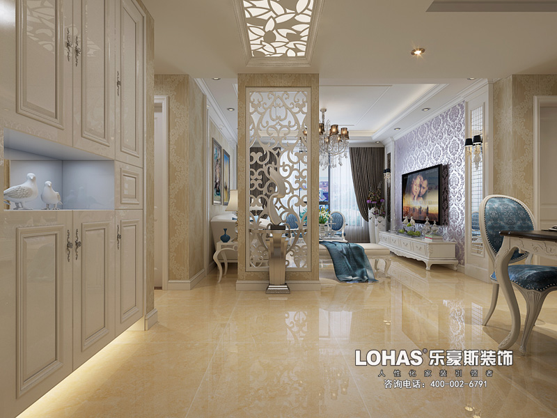 啟銳園118平米兩室兩廳歐式風(fēng)格