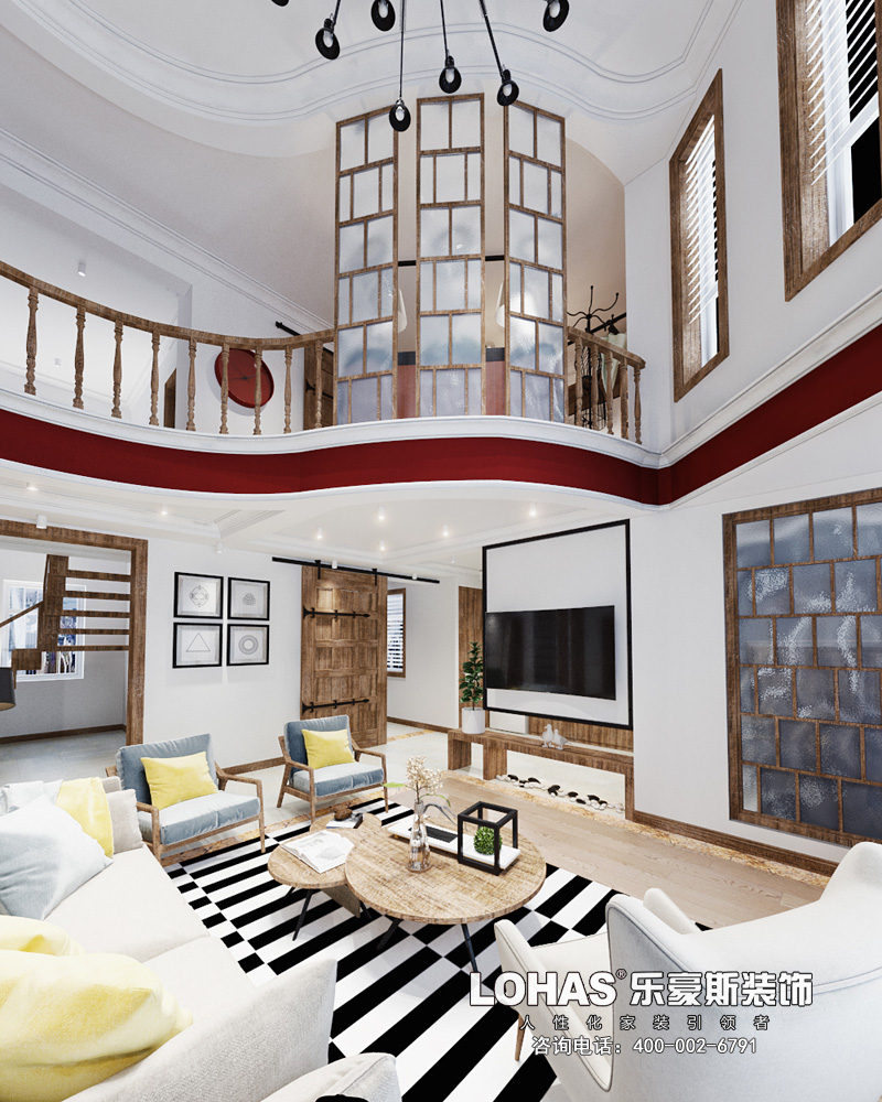 卓達明郡200平米越層北歐風(fēng)格