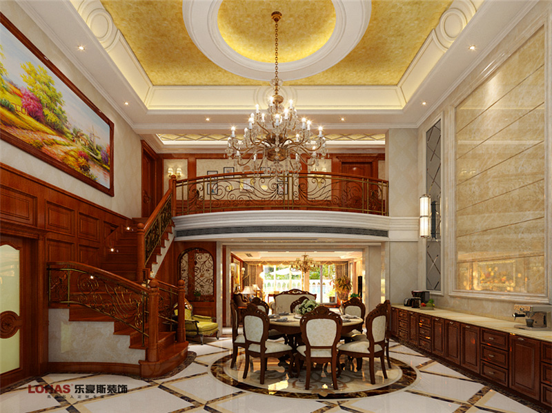 歐景園220平裝修效果圖