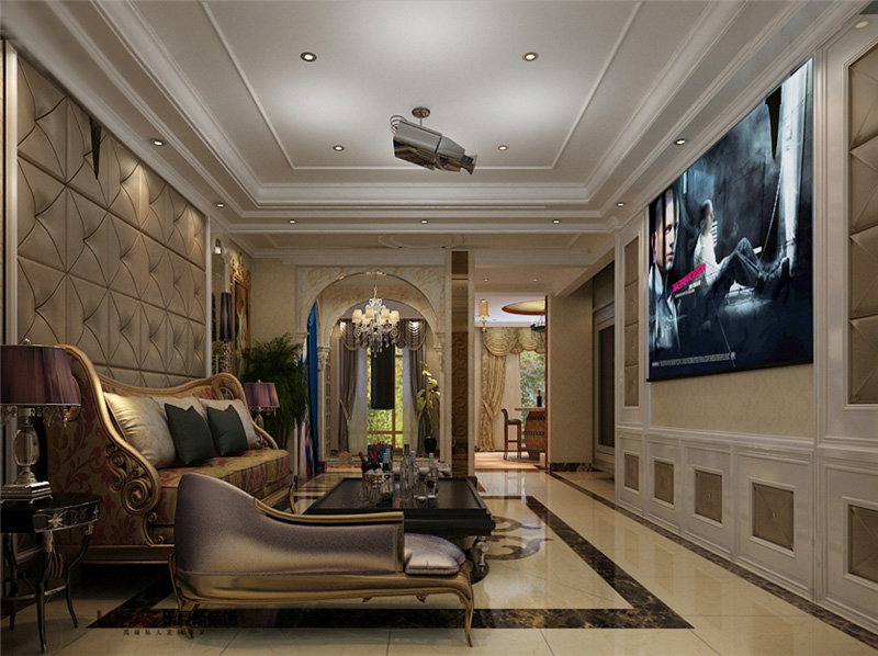原河名墅400平別墅裝修案例效果圖