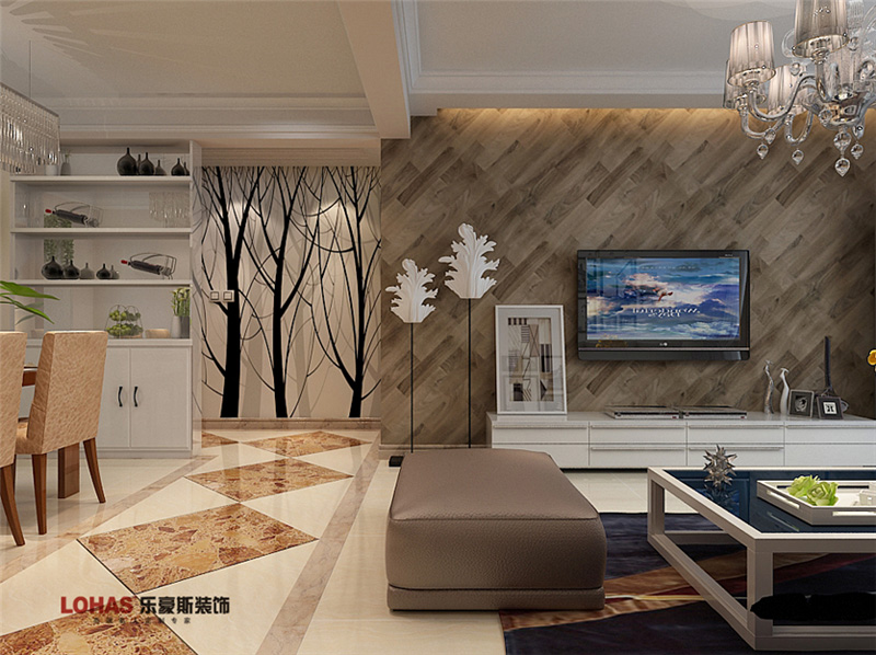 長九中心127平簡約風(fēng)格裝修效果圖