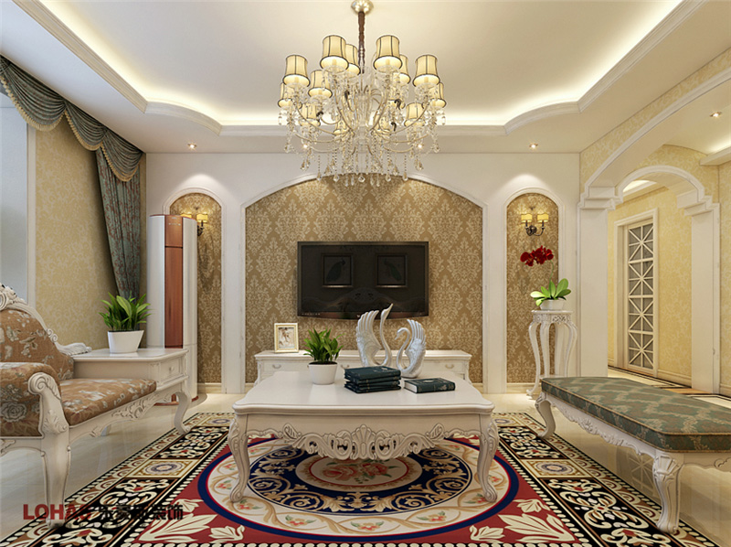 瀚唐137平簡(jiǎn)歐裝修效果圖 瀚唐137平簡(jiǎn)歐裝修效果圖