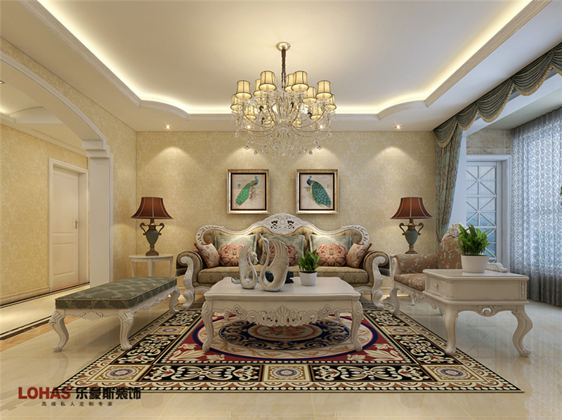 瀚唐137平簡(jiǎn)歐裝修效果圖 瀚唐137平簡(jiǎn)歐裝修效果圖