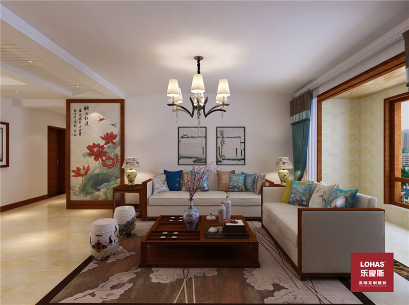 保利花園123平現(xiàn)代中式 保利花園123平現(xiàn)代中式